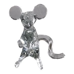 Crystal Clear Glass Mouse
